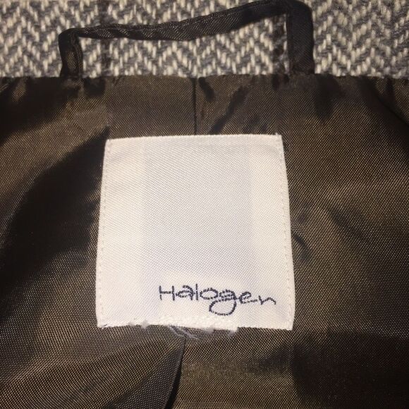 Halogen Tweed Batwing Wool Blend Jacket Tweed Sz XL Oversized Caplet - Picture 14 of 14